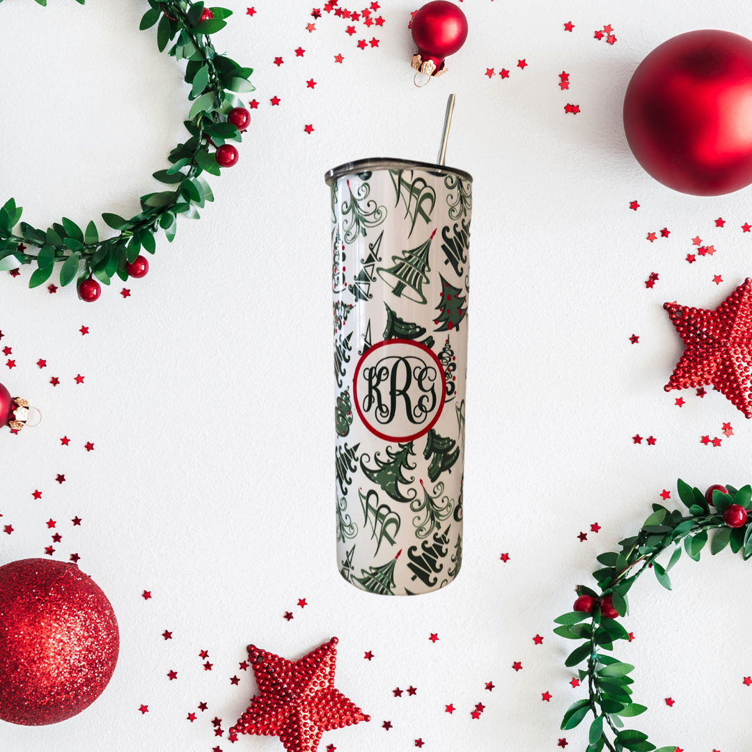 Christmas tree tumbler