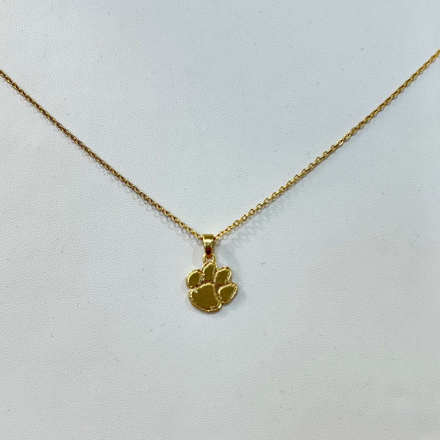Clemson Paw Necklace