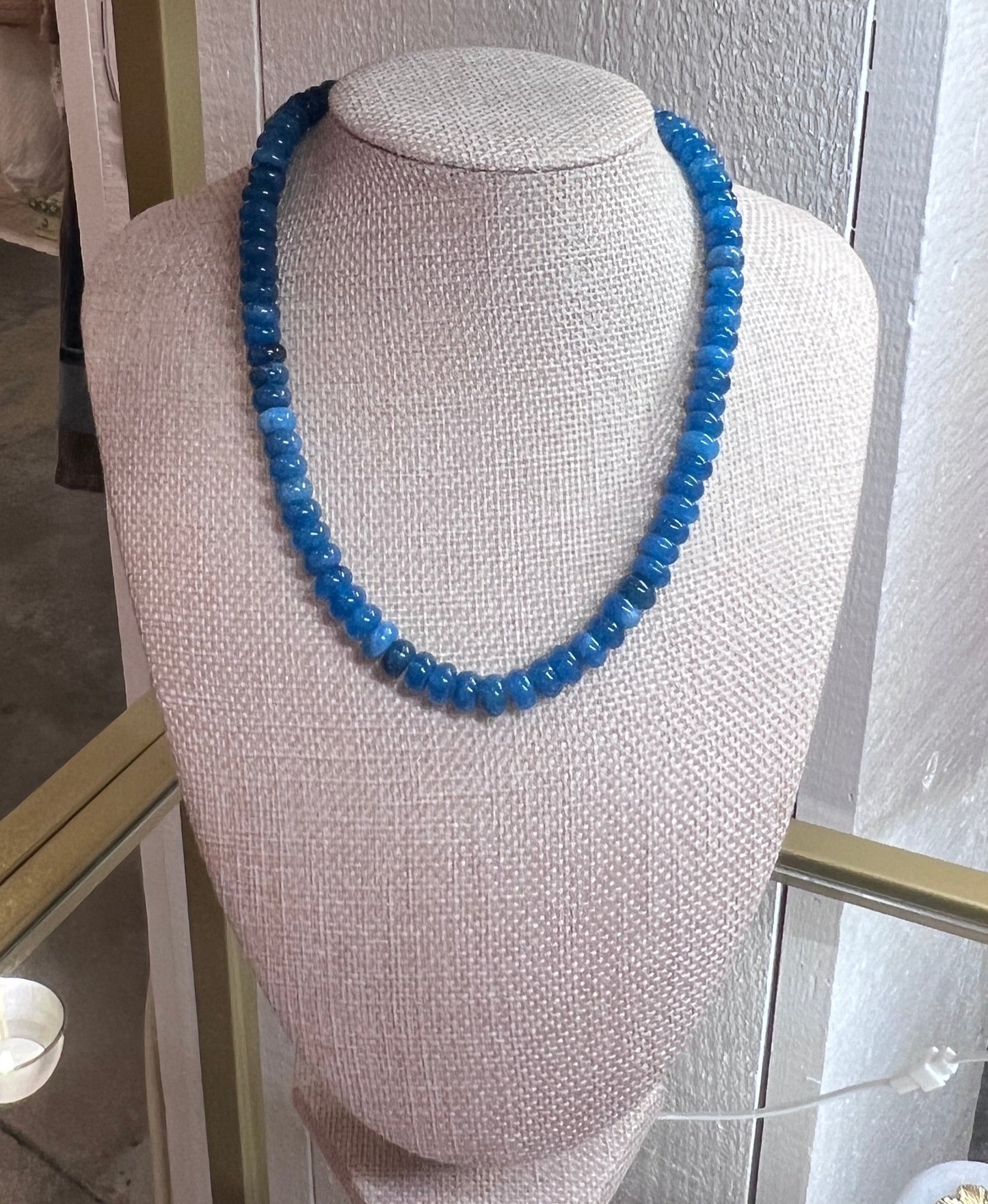 Blue Candy Bead Necklaces