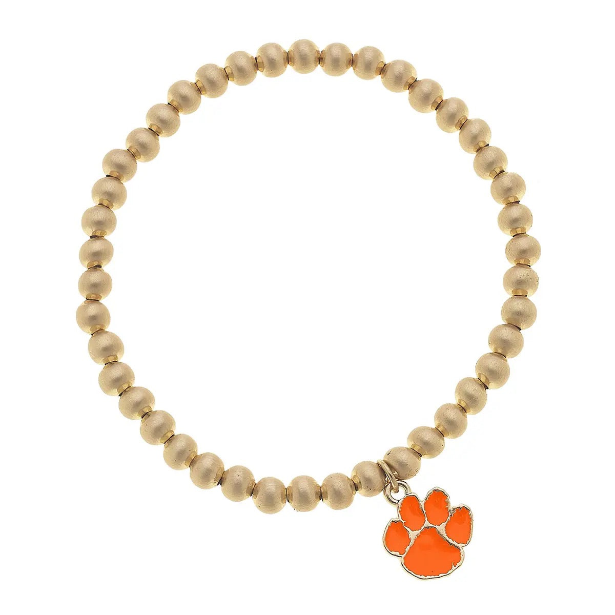 Clemson Beaded Bracelet