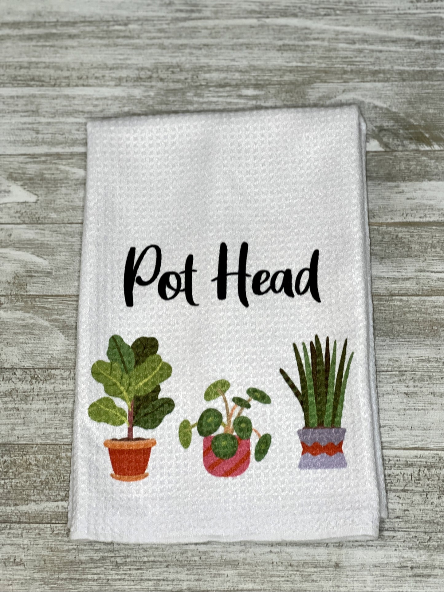 Pot Head. Kitchen Hand Tea Towel