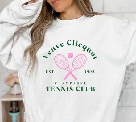 Veuve Clicquot Tennis Club crew neck sweatshirt