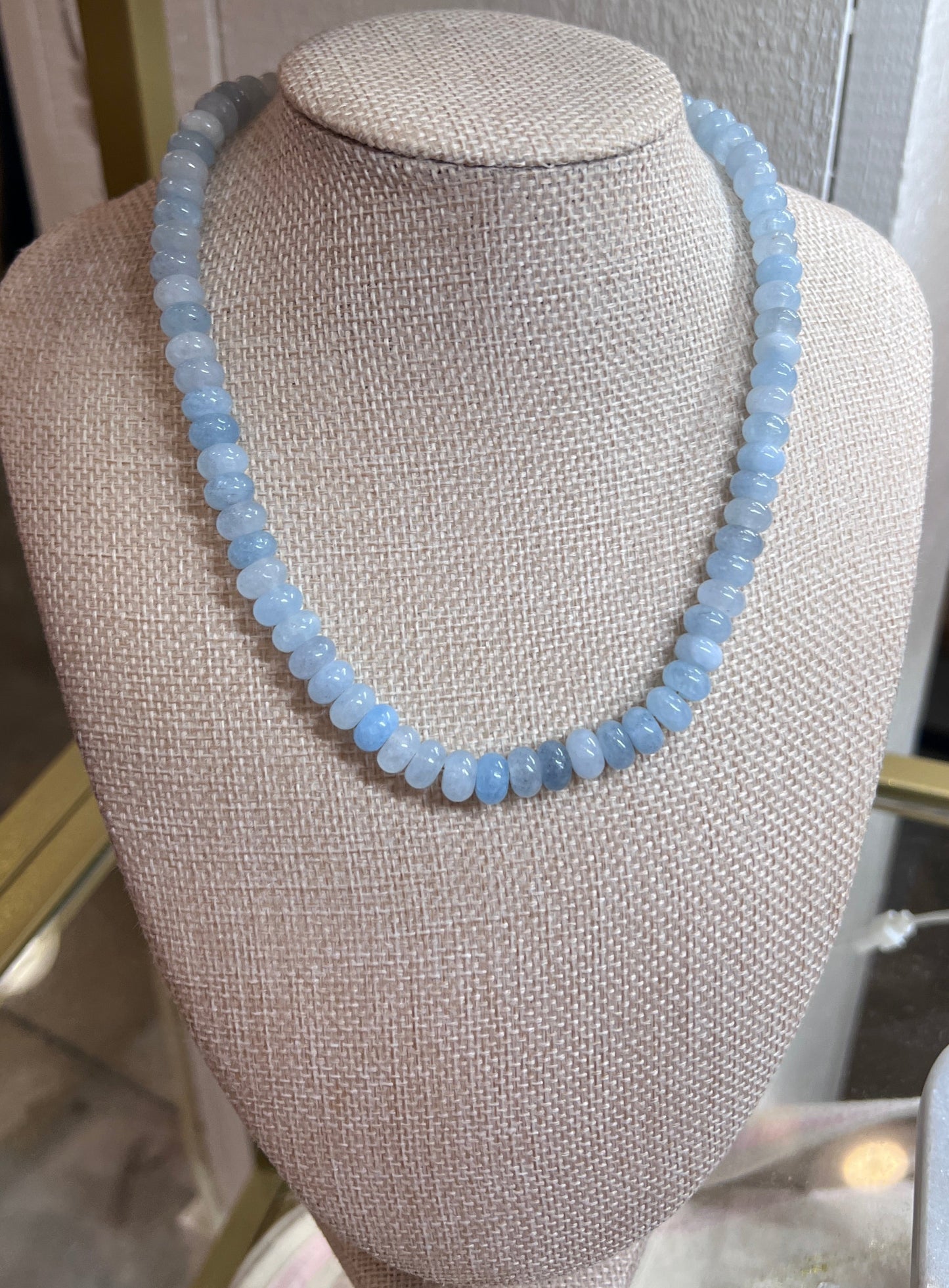 Light Blue Candy Bead Necklaces