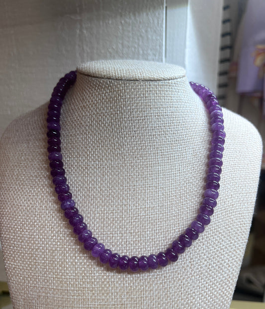 Purple Candy Bead Necklaces
