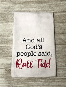 Roll Tide towel