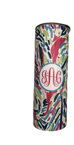 Lilly Inspired Printed Skinny Tumbler