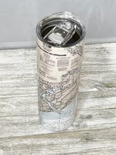 Load image into Gallery viewer, Charleston Harbor And It&#39;s Approaches  Nautical Chart Map Tumbler