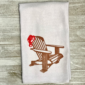 Beach Chair Christmas Towel