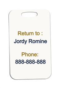 PCA Sport Bag Tags
