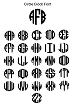 Load image into Gallery viewer, Monogram Decal Sheet