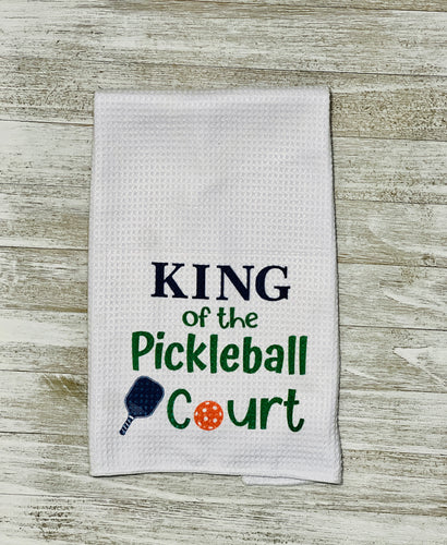 Pickleball King kitchen towel