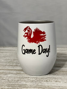 Game day wine tumbler - Gamecock