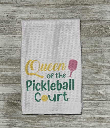 Pickleball Queen kitchen towel