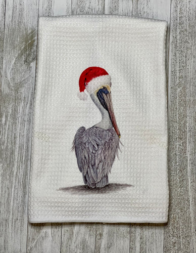 Festive Pelican Towel