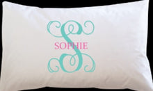 Load image into Gallery viewer, Monogram Pillowcase