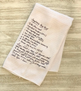 Recipe Towel - Please see description