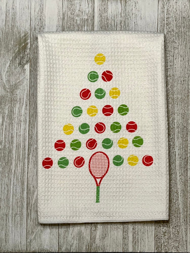 Tennis Christmas Kitchen Towel